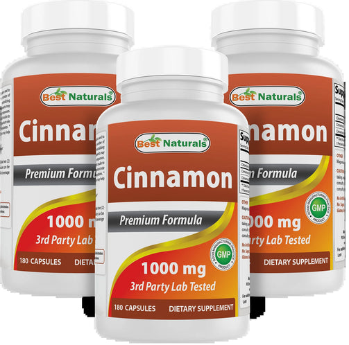 Cinnamon 1000 Mg with Chromium 200 Mcg 180 Capsules