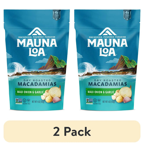 Maui Onion & Garlic Macadamias 4 Oz. Bag