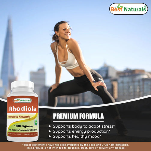 Rhodiola with Bioperine 1000Mg Serving