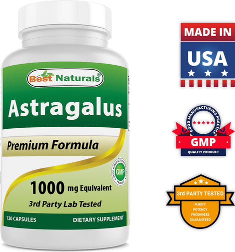 Best Naturals - Astragalus 1000 Mg 120 Capsules