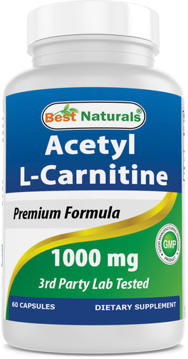 Best Naturals - Acetyl L-Carnitine 500 Mg 120 Capsules