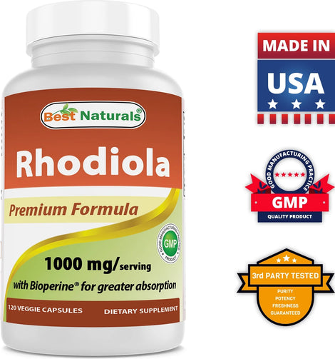 Rhodiola with Bioperine 1000Mg Serving