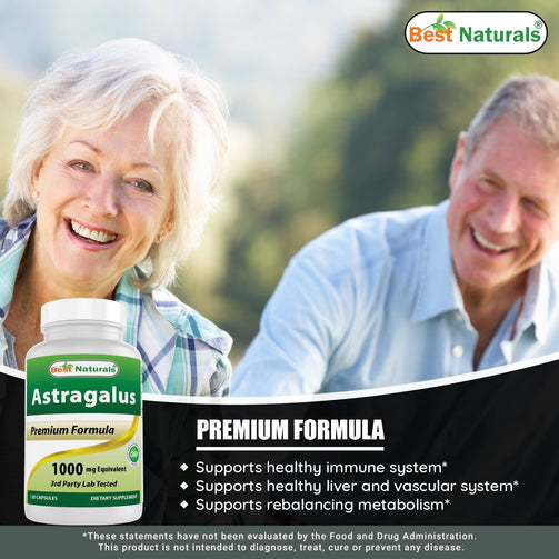 Best Naturals - Astragalus 1000 Mg 120 Capsules