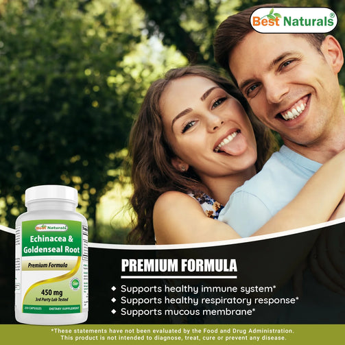 Best Naturals - Echinacea Goldenseal 450Mg 250 Capsules
