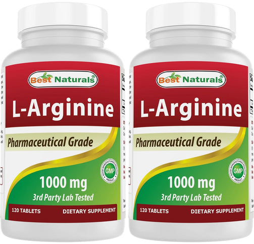 Best Naturals - L-Arginine 1000 Mg 120 Tablets