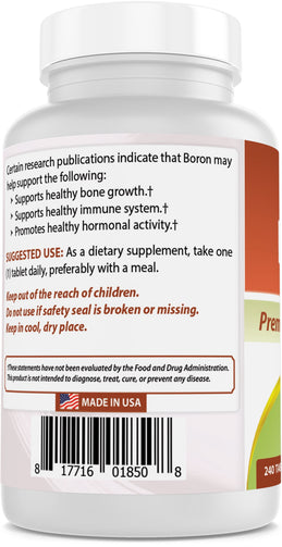 Best Naturals - Boron 5 Mg 240 Tablets