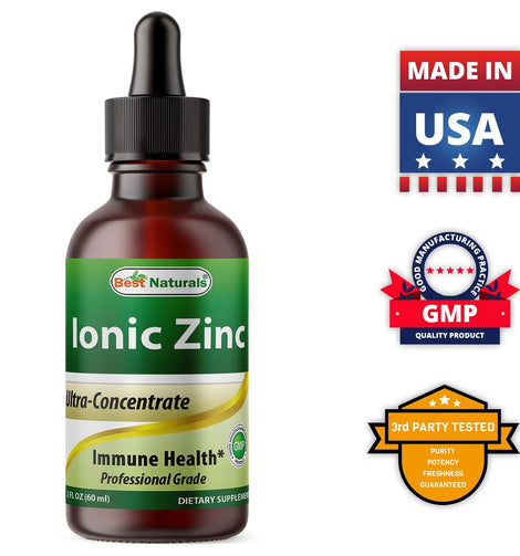 Ionic Liquid Zinc made in the USA and GMP certified, third party tested.