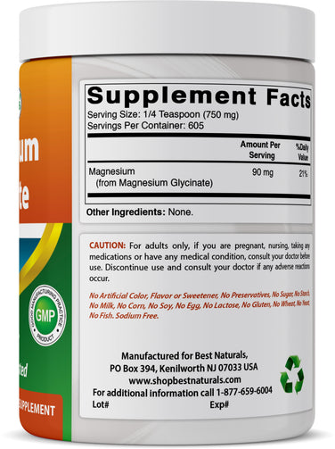 Magnesium Glycinate Powder - 1 Pound