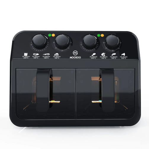 Dual Basket Air Fryer Oven, 6.4 Quart, Double Basket