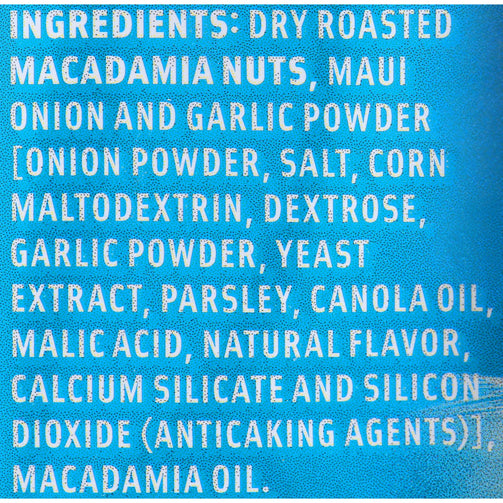 Maui Onion & Garlic Macadamias 4 Oz. Bag