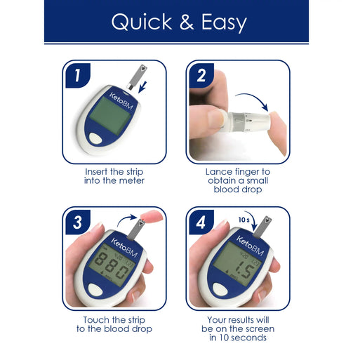 Ketosis Blood Meter Monitoring System for Ketogenic Diet and Ketone Testing Kit