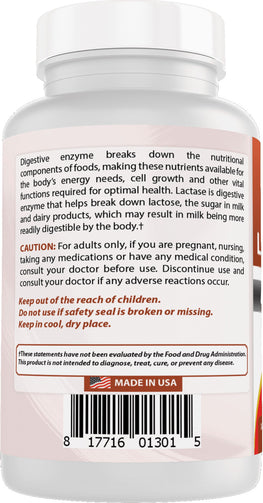 Best Naturals - Lactase Enzyme 9000 FCC ALU