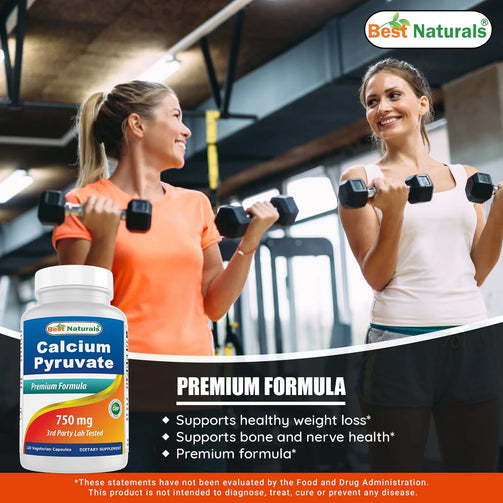 Best Naturals - Calcium Pyruvate 750 Mg 120 Capsules