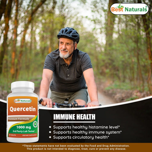 Quercetin 1000 Mg 60 Tablets - Immune System Health