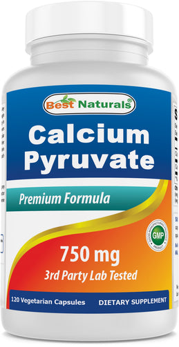 Best Naturals - Calcium Pyruvate 750 Mg 120 Capsules