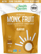 A bag of all natural monk fruit sweetener, a sugar substitute. 3 pound bag. Keto friendly.