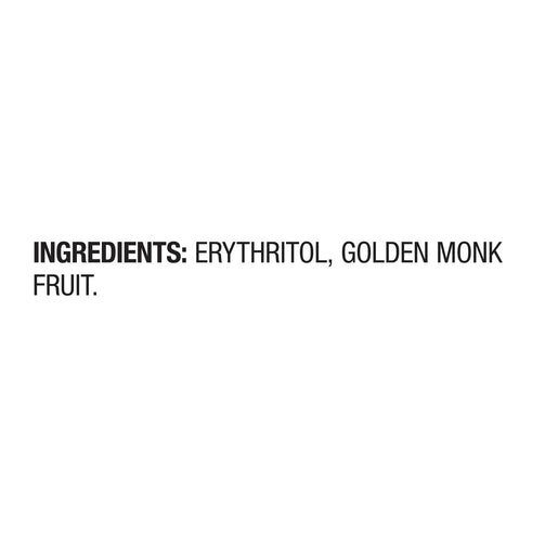 Ingredients: Erythritol, golden monk fruit.