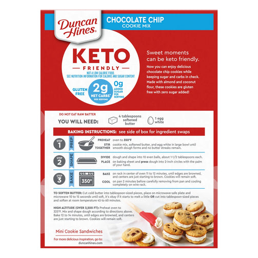 Keto Friendly Chocolate Chip Cookie Mix - 8.8 Oz