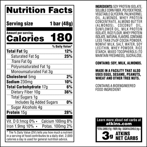Protein-Rich Meal Bar - Chocolate Almond Caramel