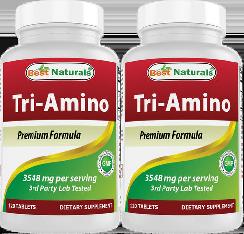 Best Naturals - Tri-Amino with L-Arginine, L-Ornithine, L-Lysine 120 Tablets
