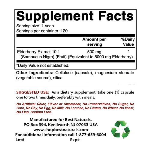 Elderberry Sambucus Nigra 5000Mg