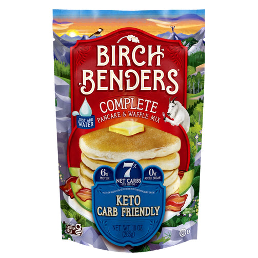 A bag of Keto Carb Friendly Pancake & Waffle Mix, 10 Oz.