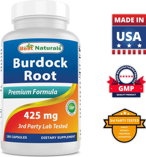 Best Naturals - Burdock Root 180 Capsules