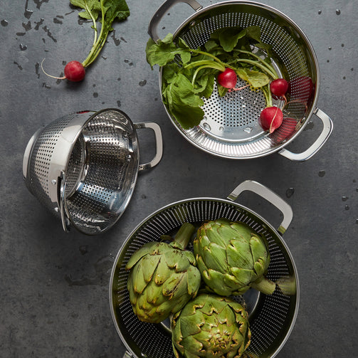 Stainless Steel Colanders, Set of 3