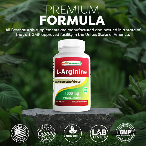 Best Naturals - L-Arginine 1000 Mg 120 Tablets