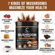 A jar of Instant Mushroom Coffee, 7.97 ounce, by Green People. Organic edible mushroom coffee powder. Keto friendly.