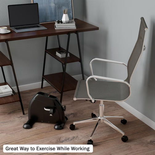 Idle Peddler Exercise Bike, a great way to exercise while working or watching tv.