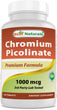 A bottle of Best Naturals - Chromium Picolinate, an essential trace mineral that works with insulin to support healthy blood glucose levels