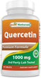 A bottle of Best Naturals Quercetin 1000 Mg, a dietary supplement that supports cardiovascular and immune health while promoting healthy histamine levels.